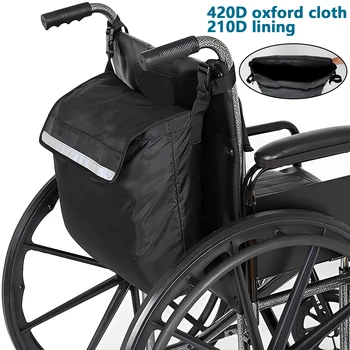 Портативный сумка для коляски водонепроницаемый чехол на кресло с безопасной светоотражающая полоса вместимость Уокер чехол для хранения многофункциональный